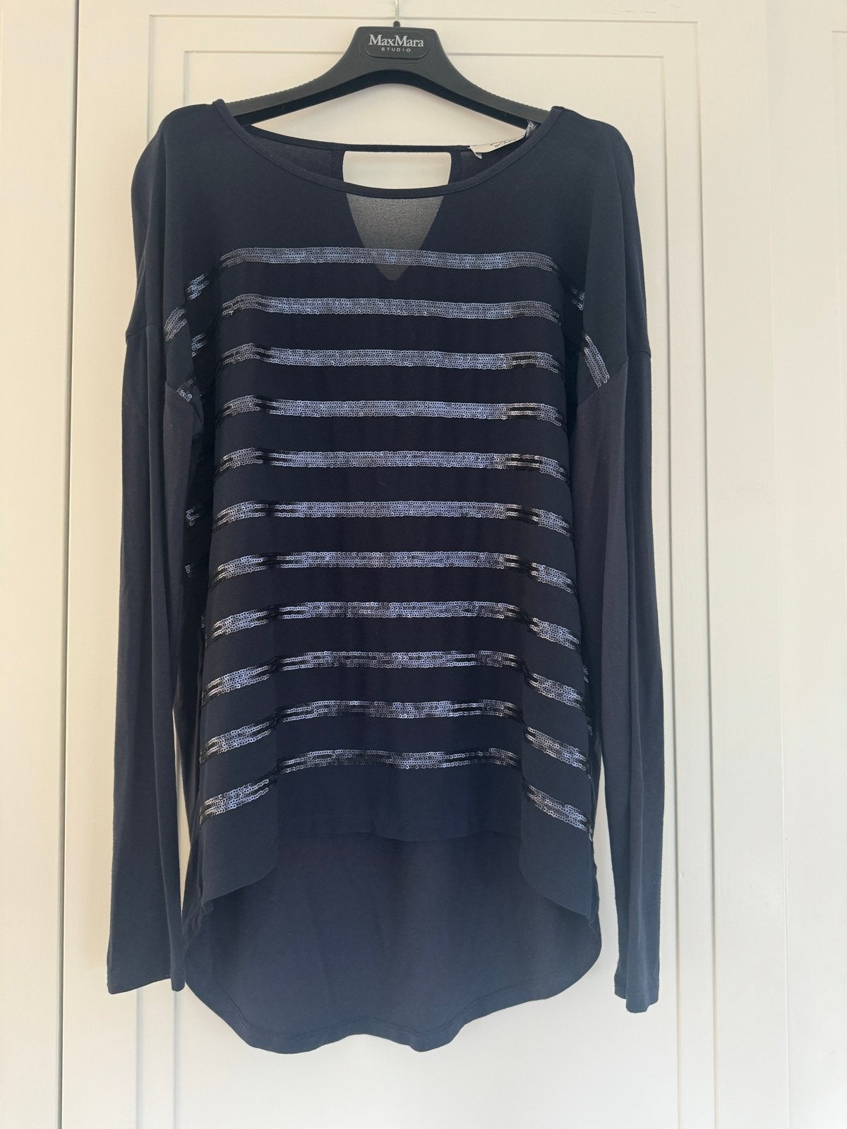Scapa donkerblauwe luchtige top met lange mouwen - maat S/36, Blauw, Nieuw, Ophalen of Verzenden, Lange mouw