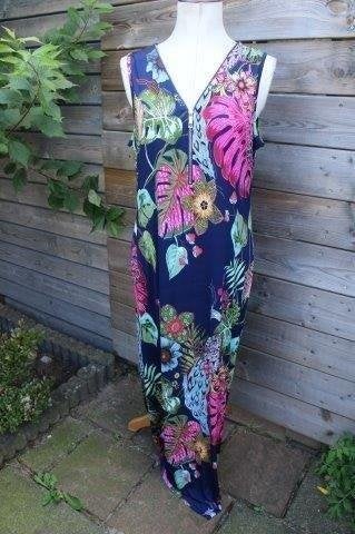 Jurk donkerblauw/ kleur Cam's ( Cassis) mt 46 Maxi Vaste pri, Kleding | Dames, Blauw, Maat 46/48 (XL) of groter, Ophalen of Verzenden