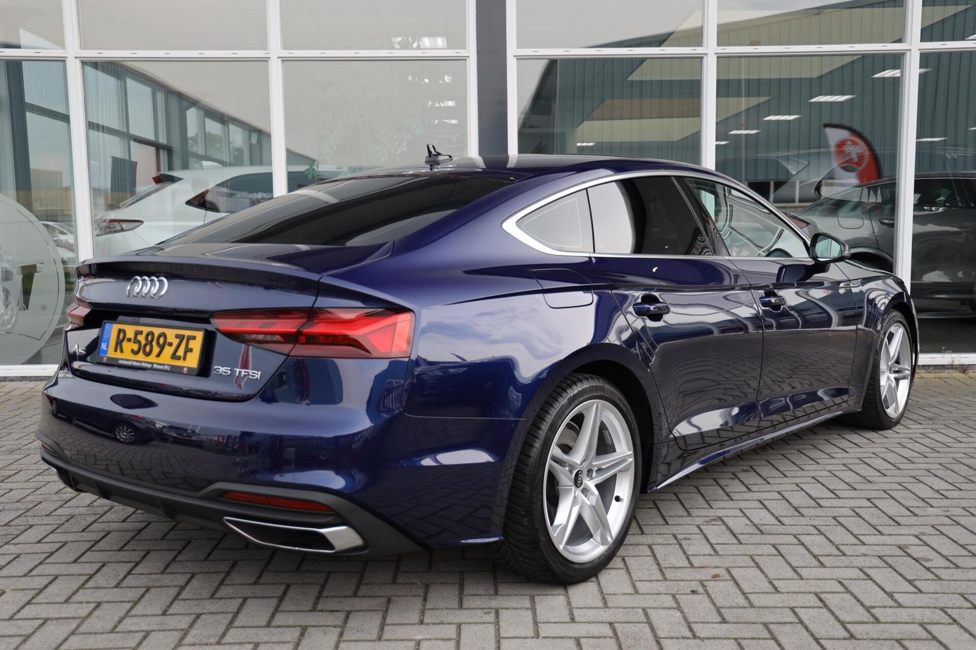 Audi A5 Sportback 35 TFSI Pro Line|Automaat|Cruise|Apple car, Auto's, Audi, Gebruikt, Euro 6, 4 cilinders, Blauw