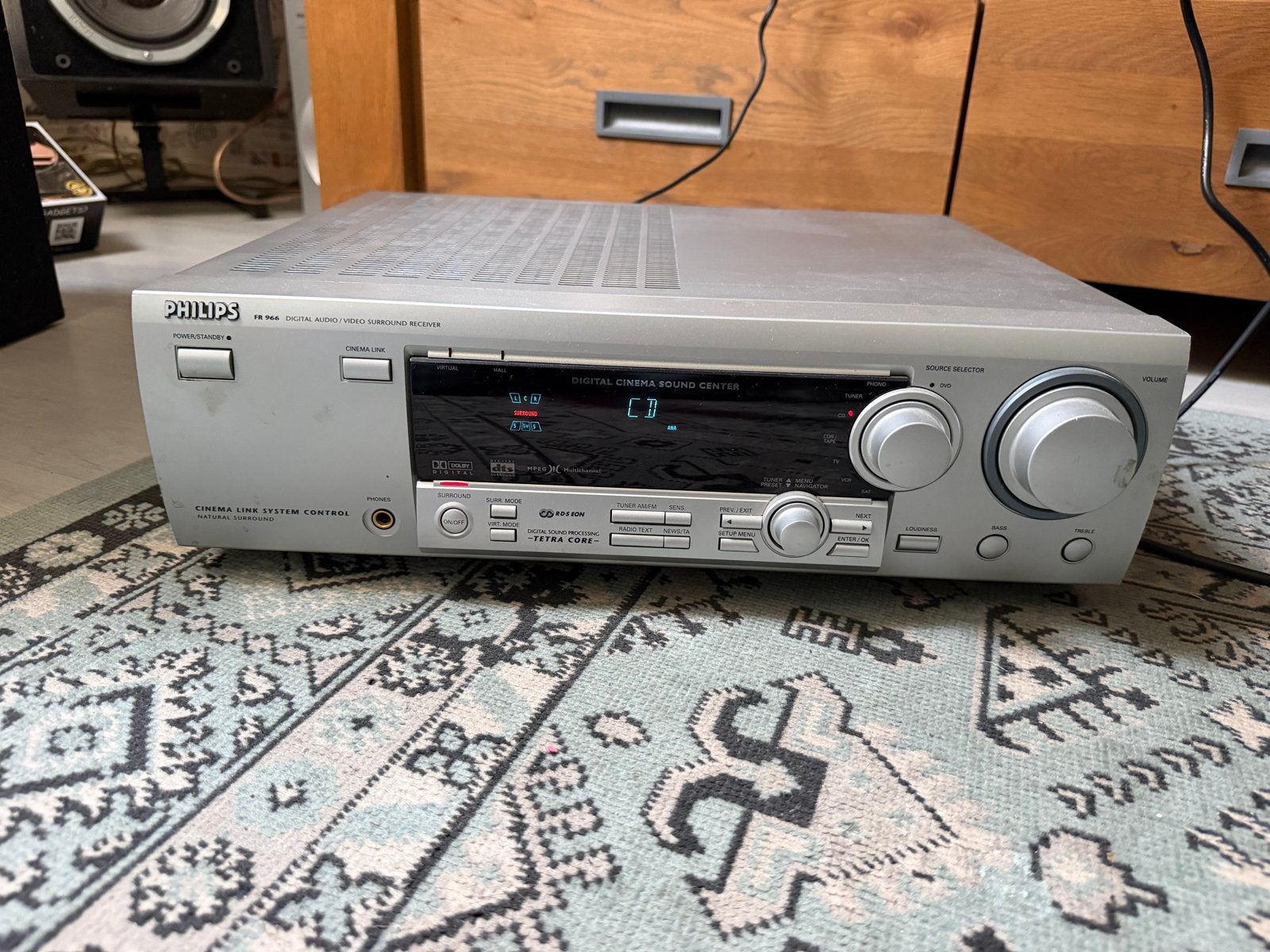 Philips FR 966 Digital Audio/Video Surround Receiver, Overige merken, Ophalen of Verzenden, 60 tot 120 watt, Gebruikt