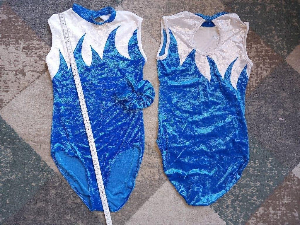 Turnpakje (2x) maat S, Gebruikt, Blauw, Ophalen of Verzenden, Turnpak(je)