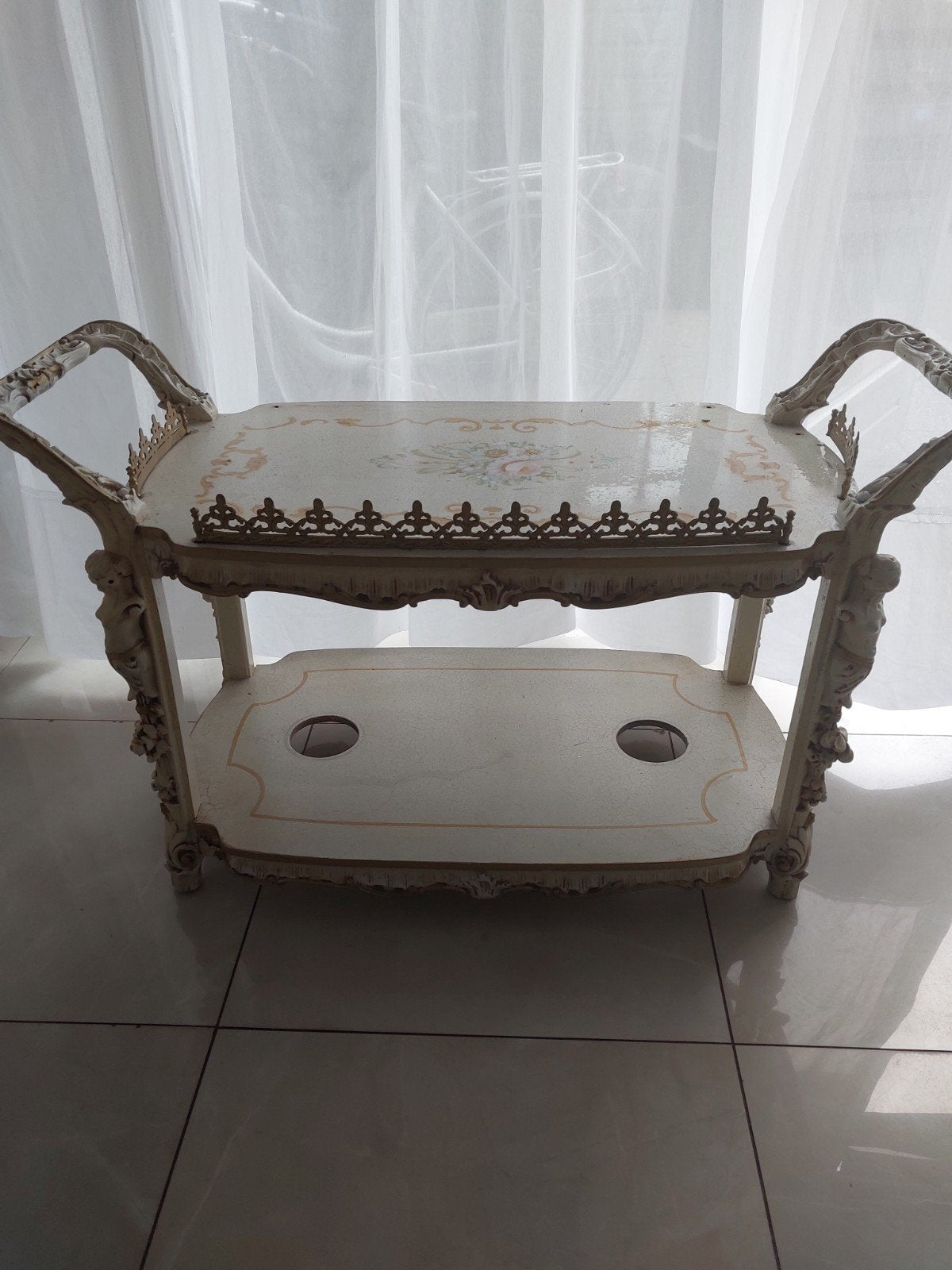 barok silik flessen tafel, Ophalen of Verzenden