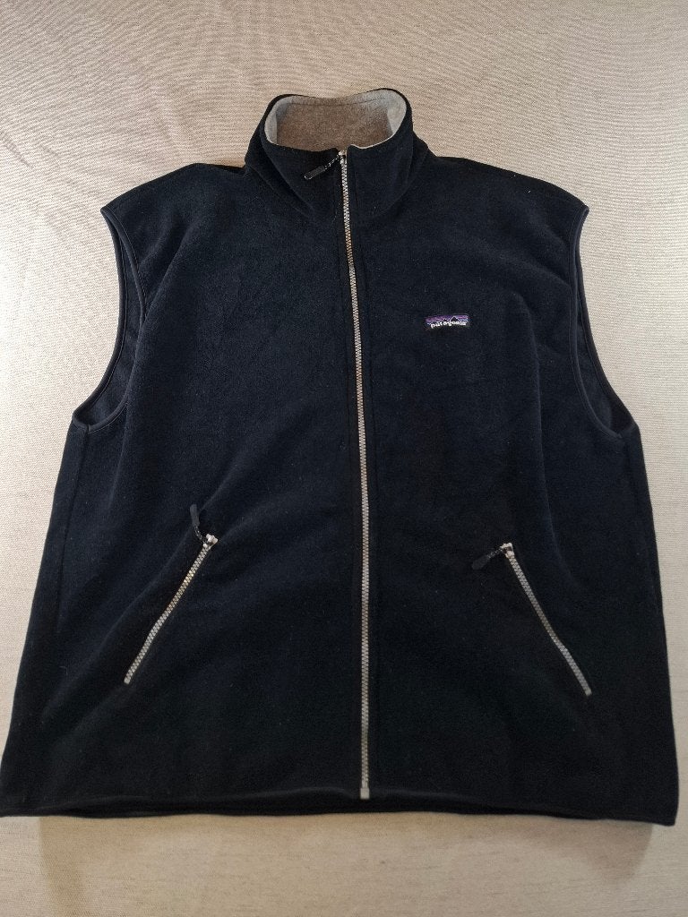 Patagonia Fleece bodywarmer heren, maat XL Zwart, Verzenden, Zwart, Maat 56/58 (XL), Zo goed als nieuw