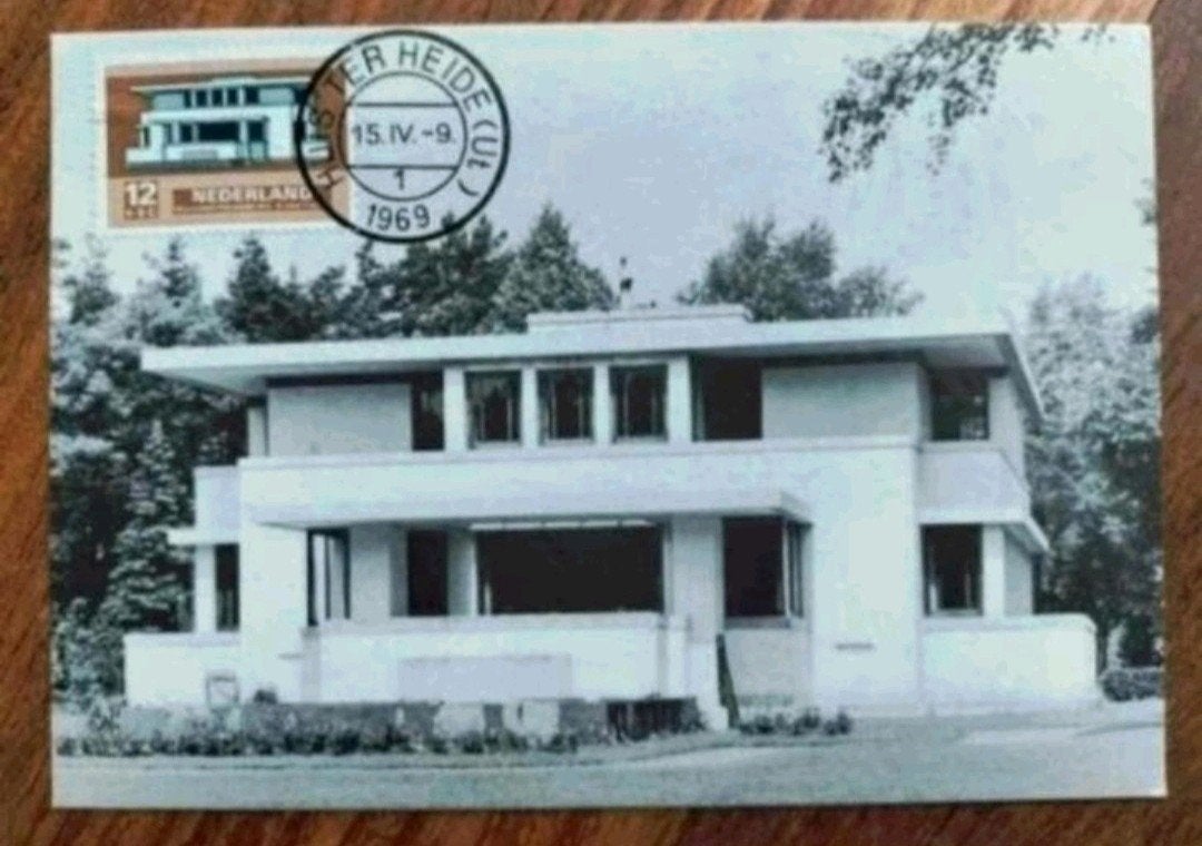 Villa (Huize Nora) - Huis ter Heide architect R. van 't Hoff, Ophalen of Verzenden, 1960 tot 1980, Ongelopen, Utrecht