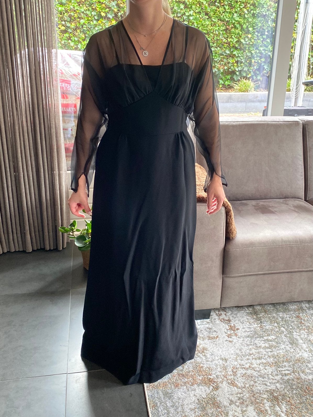 Avondjurk / gala jurk, Kleding | Dames, Maat 38/40 (M), Galajurk, Zwart, Ophalen of Verzenden