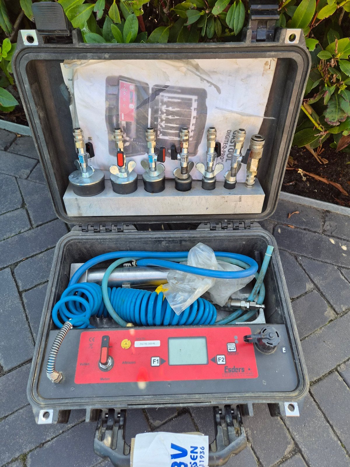 afperskoffer gas esders, Ophalen of Verzenden, Zo goed als nieuw