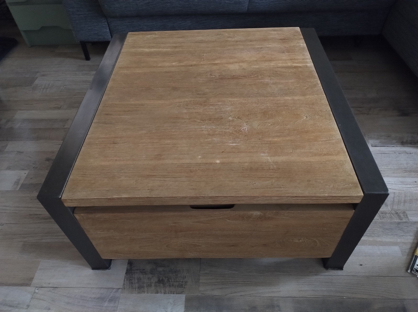 Salontafel met 2 grote lades, Huis en Inrichting, Tafels | Salontafels, Ophalen, Rechthoekig, 100 tot 150 cm, 50 tot 100 cm