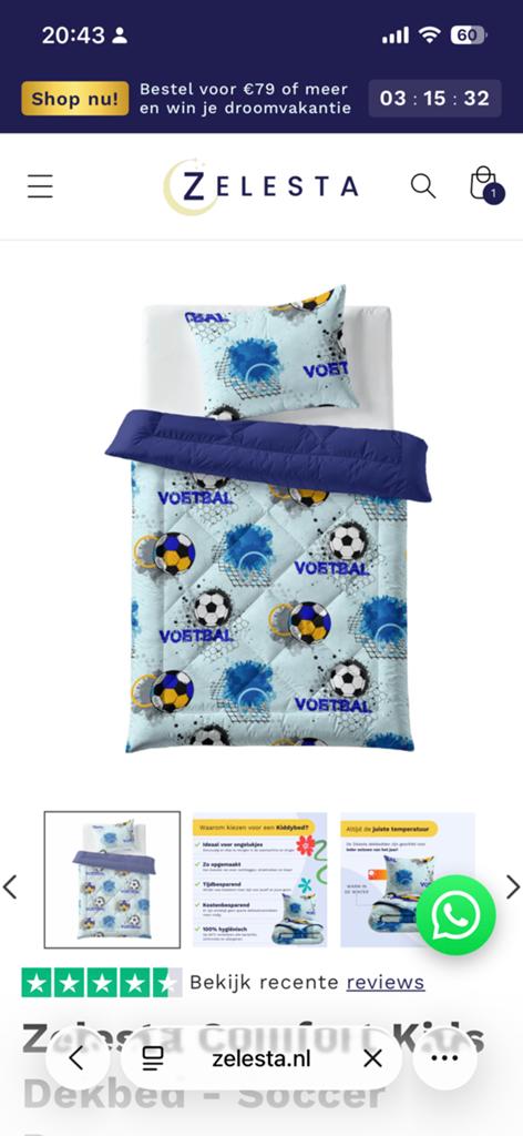 Gezocht wasbaar wasbare deken dekbed voetbal, Overige kleuren, Ophalen of Verzenden, Jongetje, Deken of Dekbed
