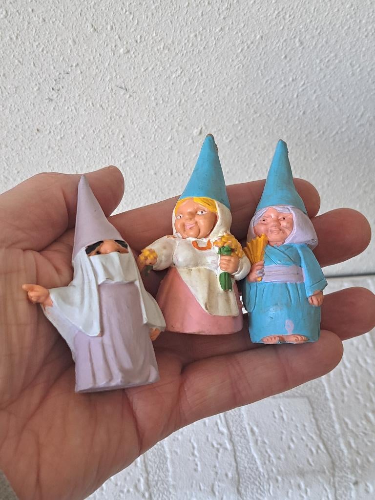 David de Kabouter Rien Poortvliet BRB 3x vrouwelijke figuren, Ophalen of Verzenden, Gebruikt