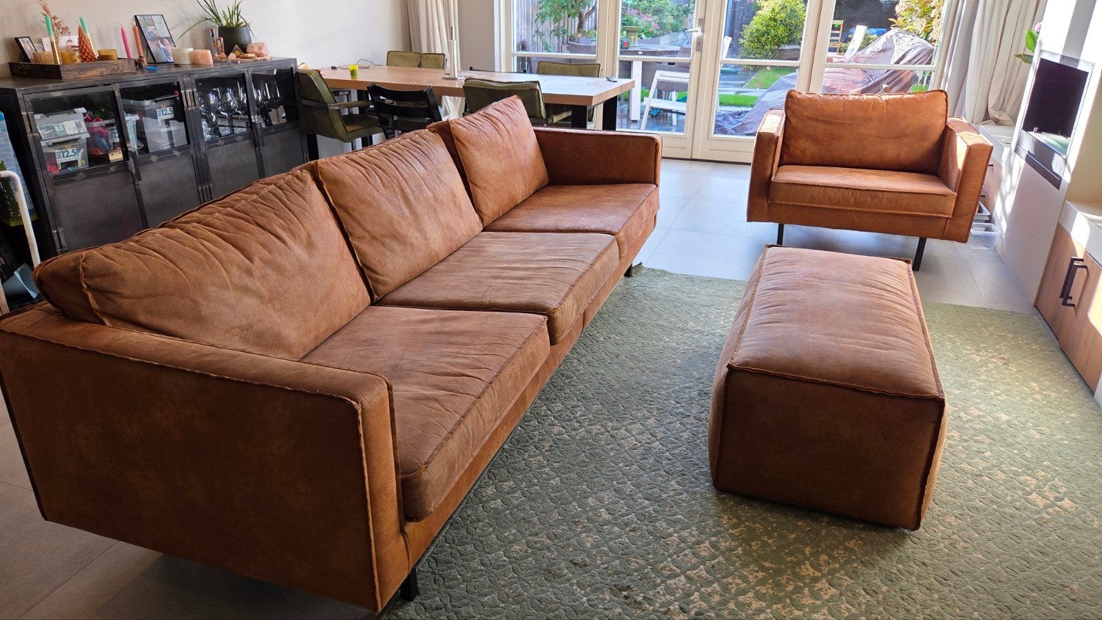 Be Pure Home bankstel, hocker en loveseat, Huis en Inrichting, Ophalen, Gebruikt, 75 tot 100 cm