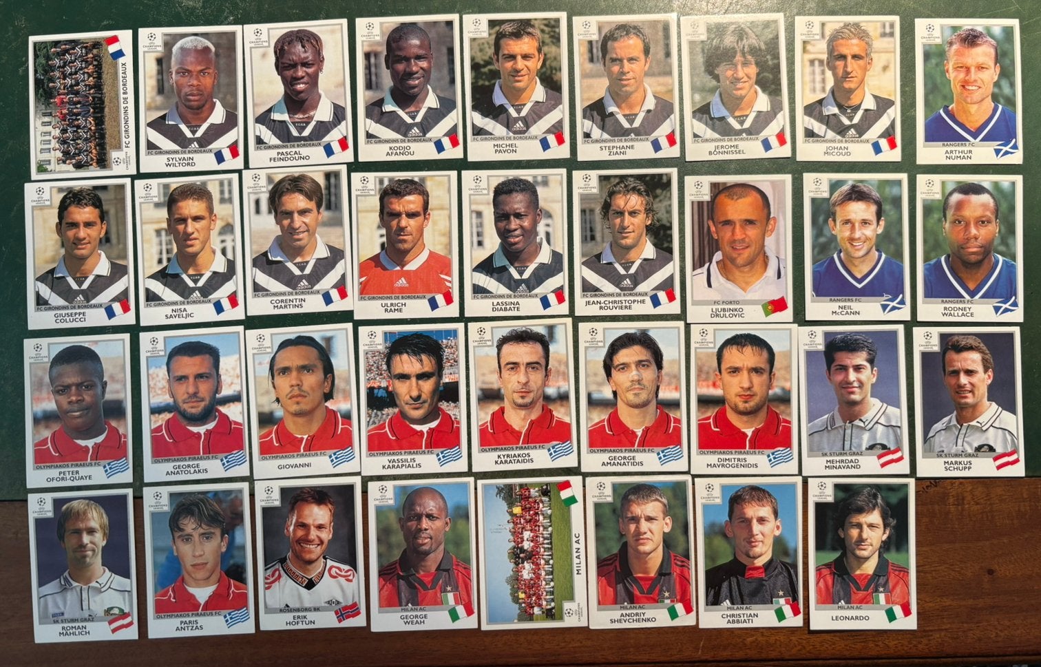 35 panini plaatjes Champions League 99-00, Verzamelen, Sportartikelen en Voetbal, Ophalen of Verzenden
