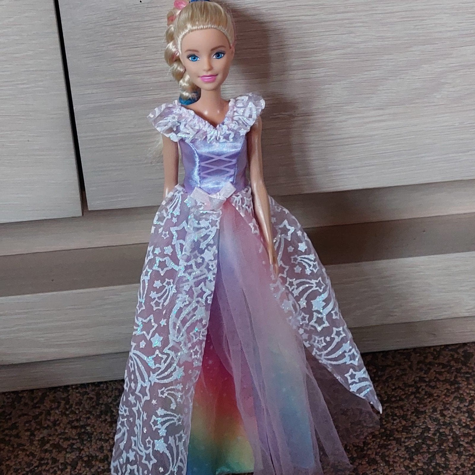 Barbie prinses met roze haar en accessoires, Ophalen of Verzenden, Zo goed als nieuw, Barbie