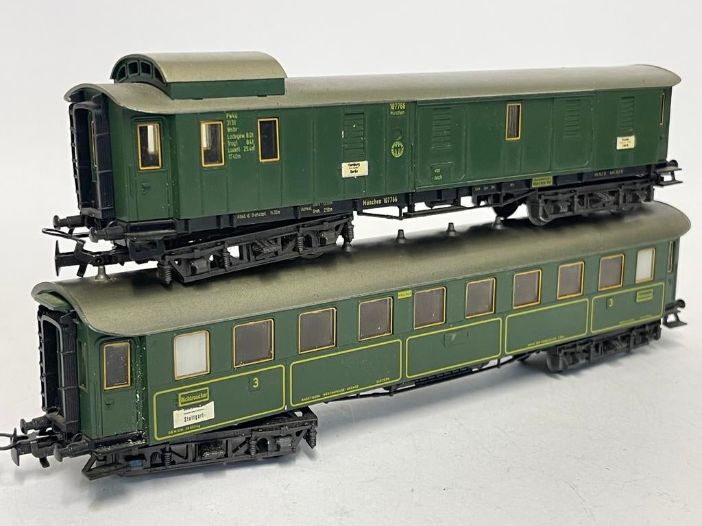 ** Märklin 4137 - 4143 ** Twee RIJTUIGEN ** €17,50 p/stuk **, Wisselstroom, Wagon, Ophalen of Verzenden, Zo goed als nieuw
