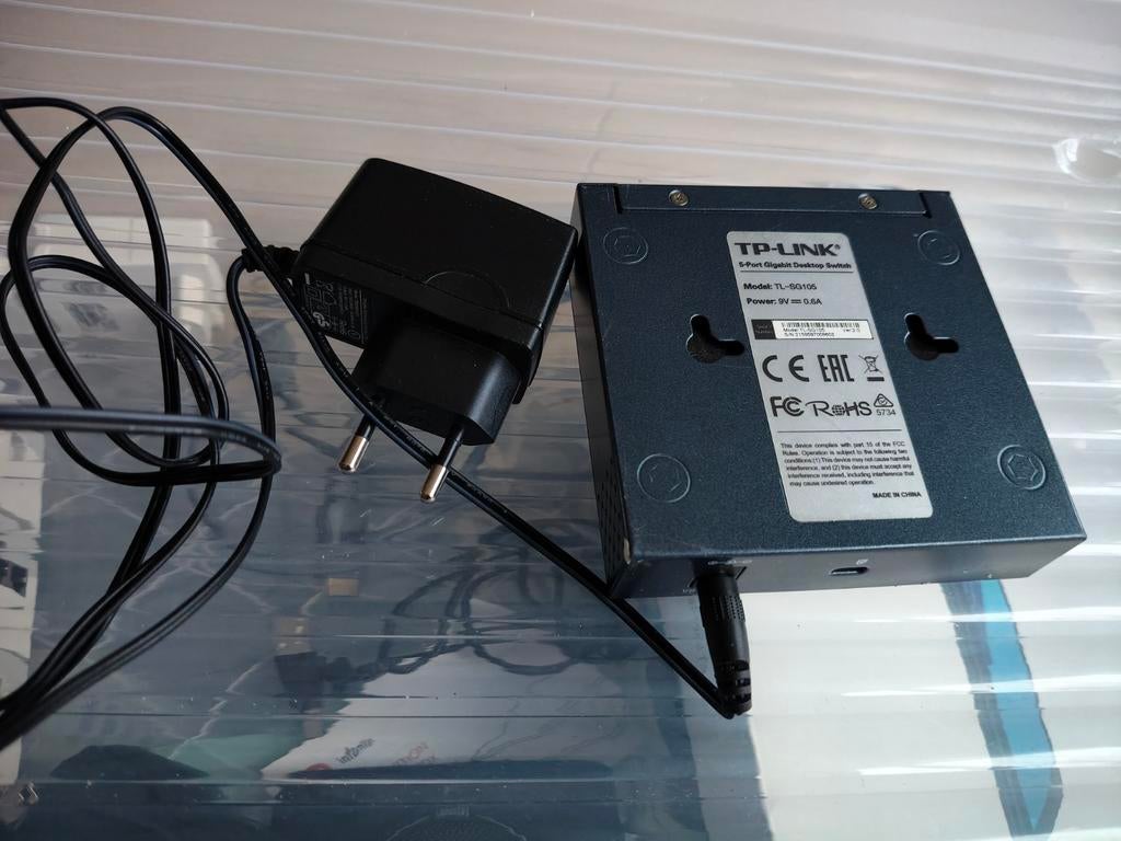 TP link 5 port gigabit desktop switch, model tl sg105-Pawer, Ophalen of Verzenden