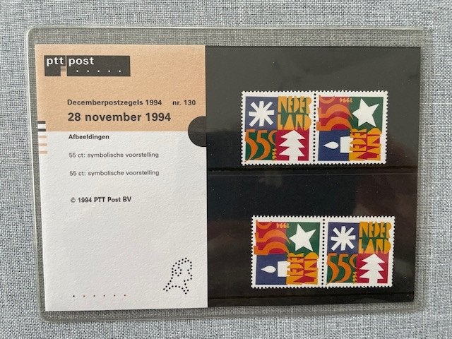 Postzegelmapje PZM130 Decemberzegels 1994 Postfris, Ophalen of Verzenden, Postfris, Overige thema's