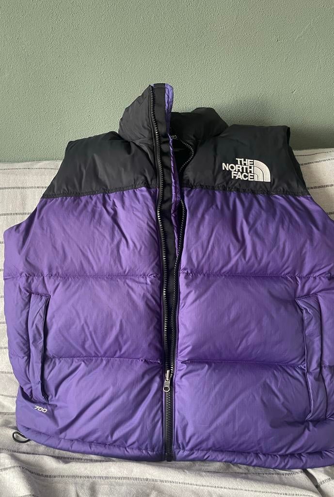 The North Face Retro Nuptse Vest Dames, Ophalen of Verzenden, Zo goed als nieuw, Maat 42/44 (L), Paars