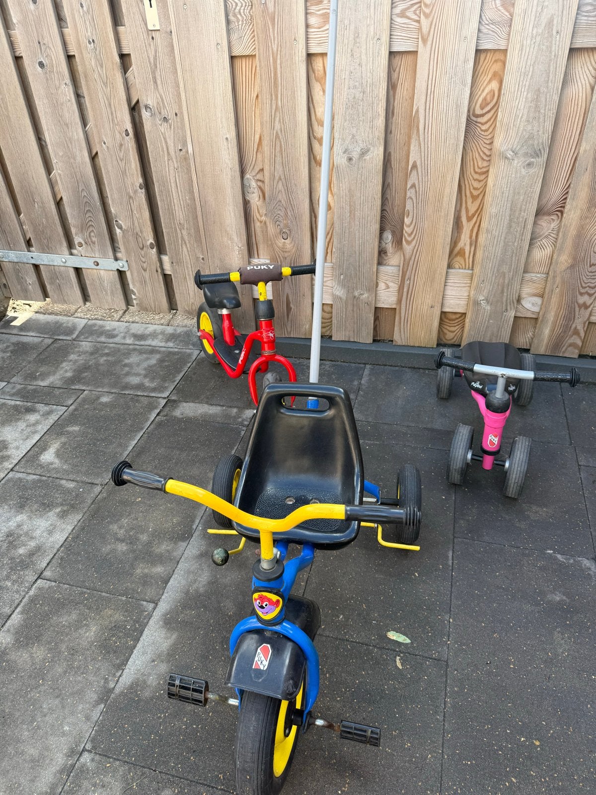 Puky loopfiets en driewieler set, Ophalen of Verzenden, Gebruikt, Velgrem