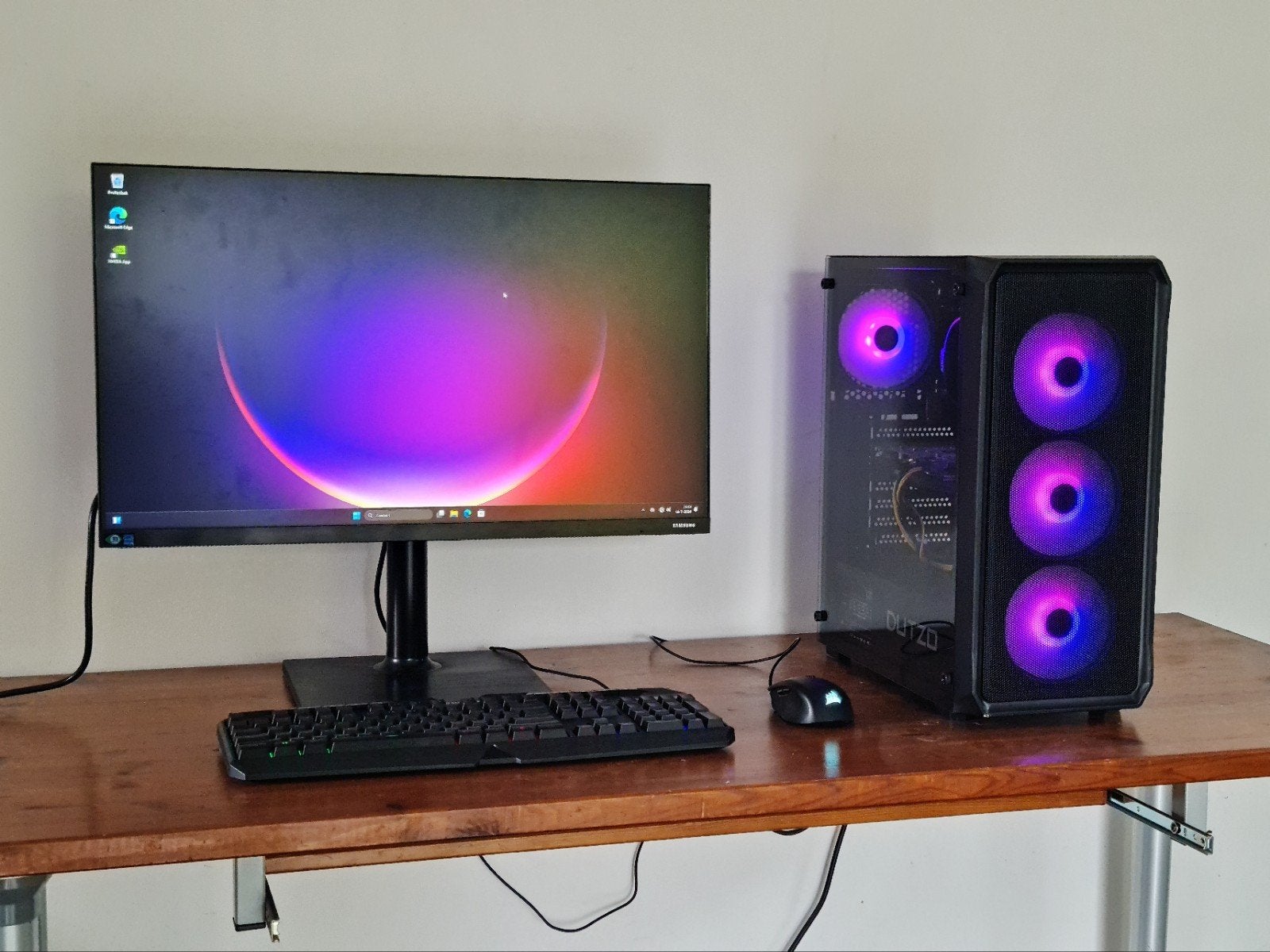 Game Pc met monitor toetsenbord en muis - ryzen 7, Zo goed als nieuw, Gaming, HDD, Ophalen