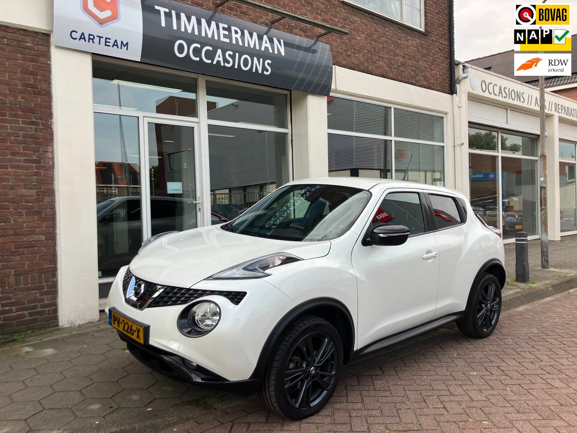 Nissan Juke 1.2 DIG-T S/S Dynamic Edition|Trekhaak|Camera|Na, Auto's, 639 kg, Euro 6, 116 pk, Wit