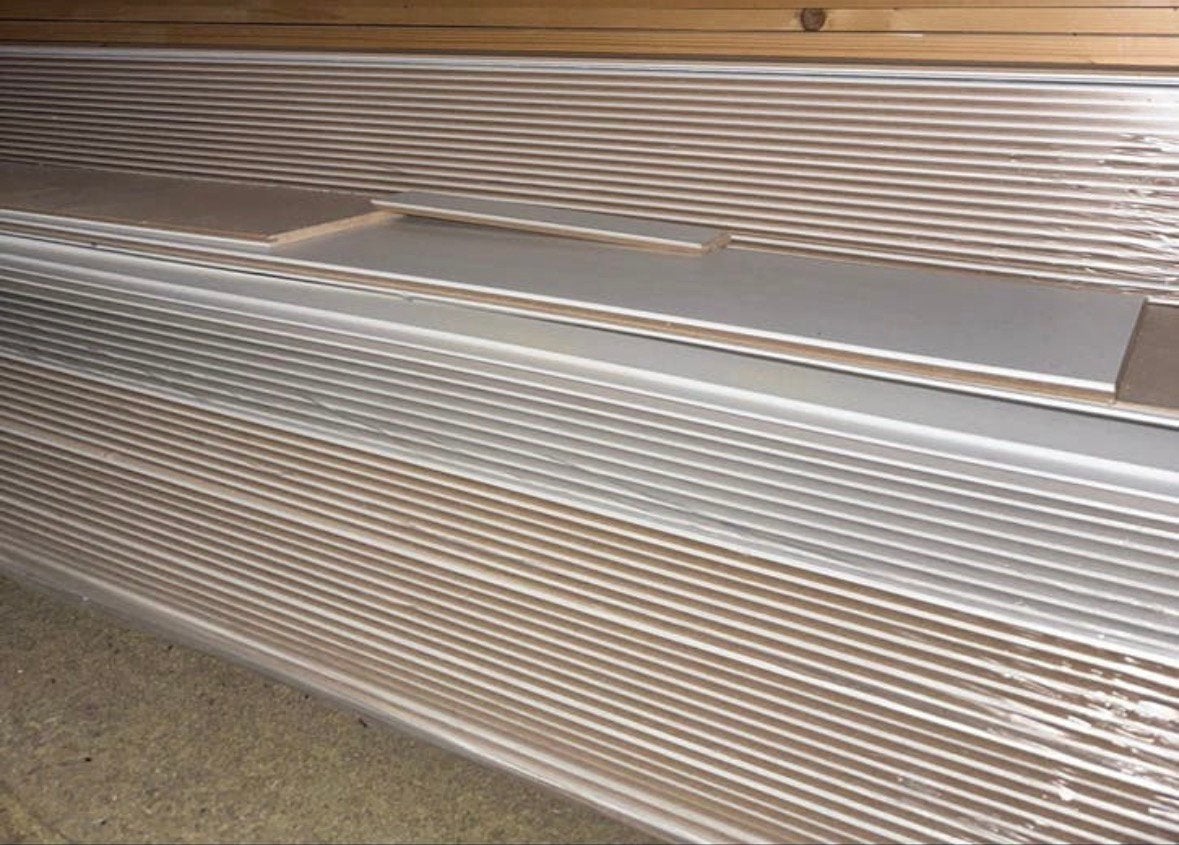 Wand en plafondpanelen wit essen, Ophalen, Nieuw