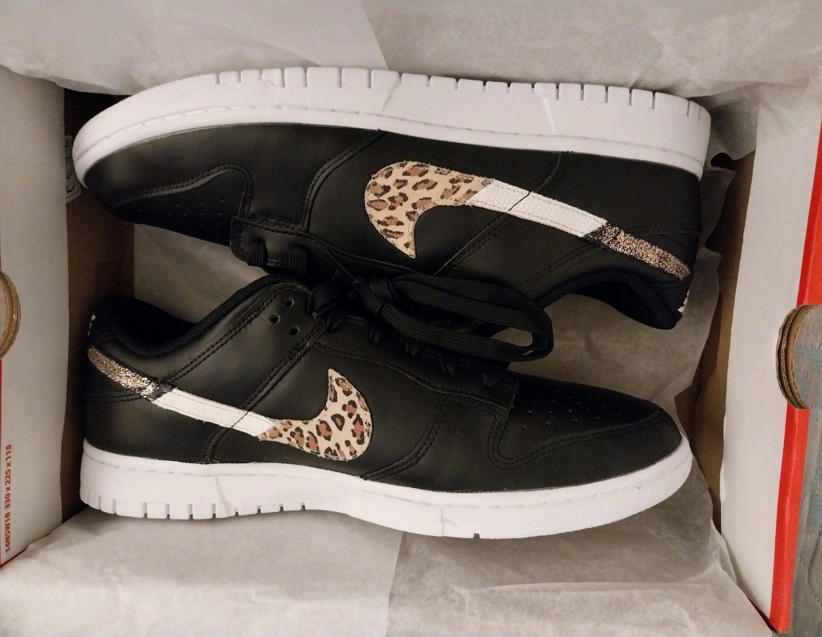 Nike Dunk Low SE Primal Black Animal Instinct 44,5 | af1 sb, Zwart, Nike, Nieuw, Ophalen of Verzenden