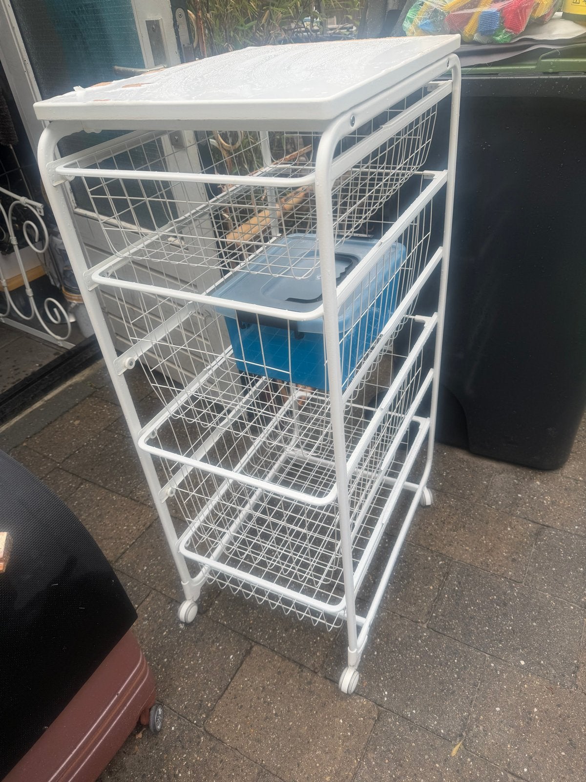 IKEA Algot opbergrek met 4 manden, Ophalen, Gebruikt, 100 tot 150 cm, 50 tot 100 cm