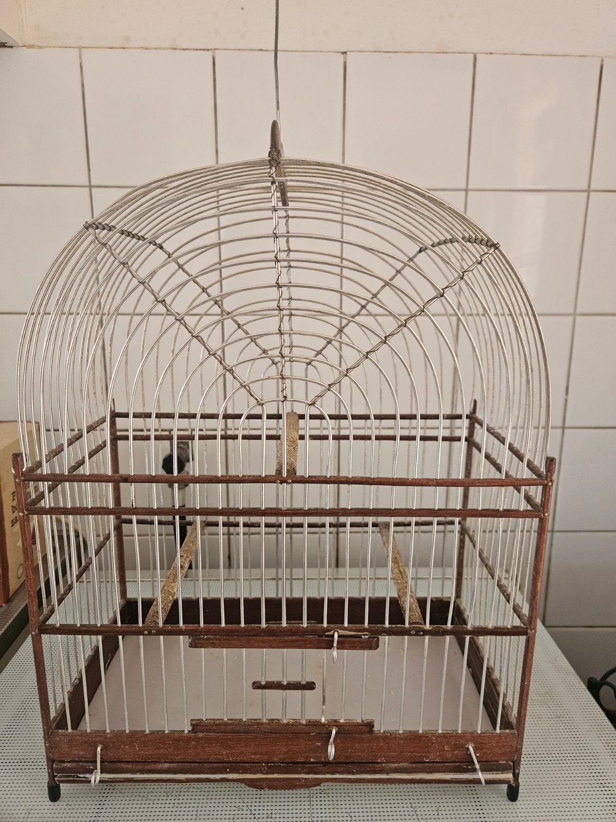 Surinaamse kooi, Ophalen, Gebruikt, Metaal, Vogelkooi