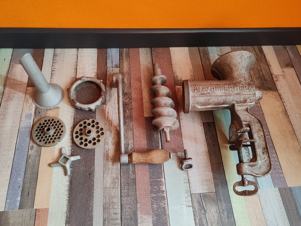 Vintage Alexanderwerk 10-vleesmolen vleesmolen accessoires, Antiek en Kunst, Ophalen of Verzenden