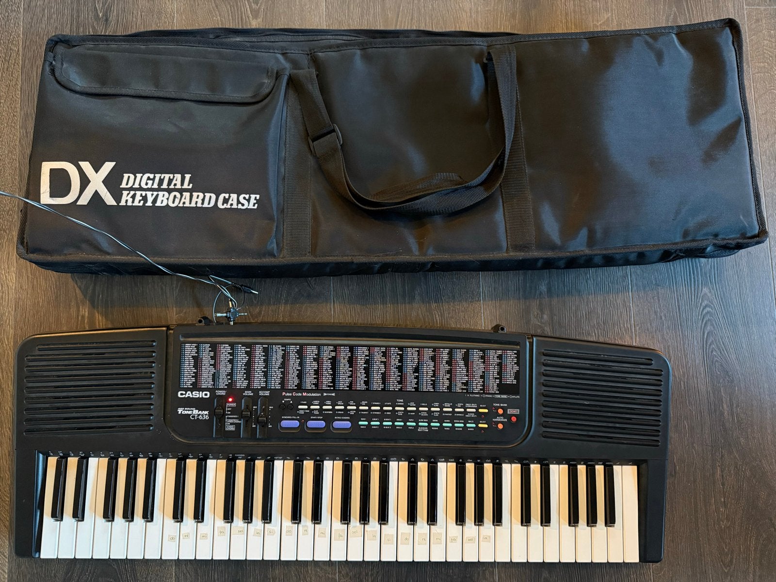Casio CT-636 ToneBank Keyboard met DX Digital Keyboard Case