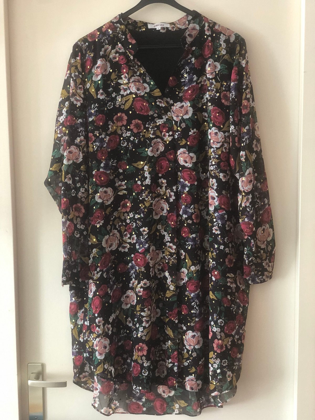 Nieuwe Paprika Tuniek met Gouden Details, Maat 48, Overige kleuren, Maat 46/48 (XL) of groter, Nieuw, Ophalen of Verzenden