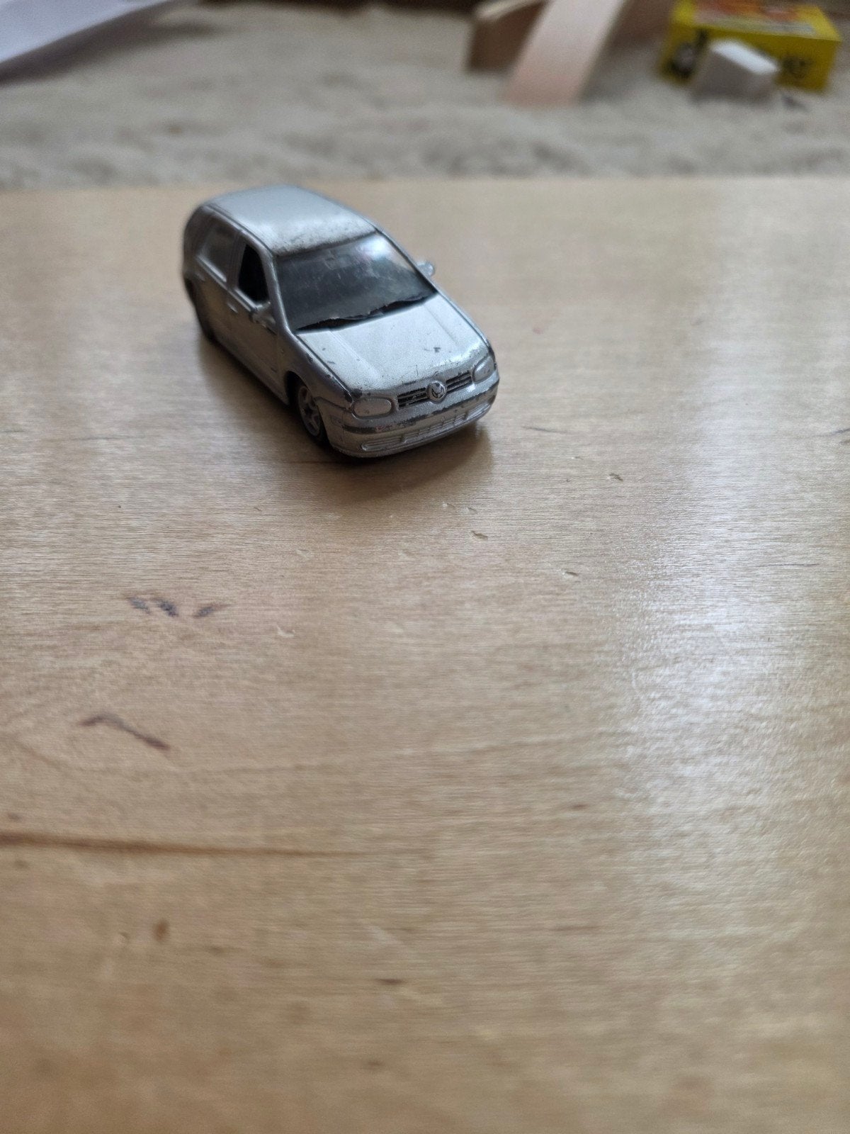 Welly Golf GTI modelauto - Zilverkleurig, Ophalen of Verzenden, Gebruikt
