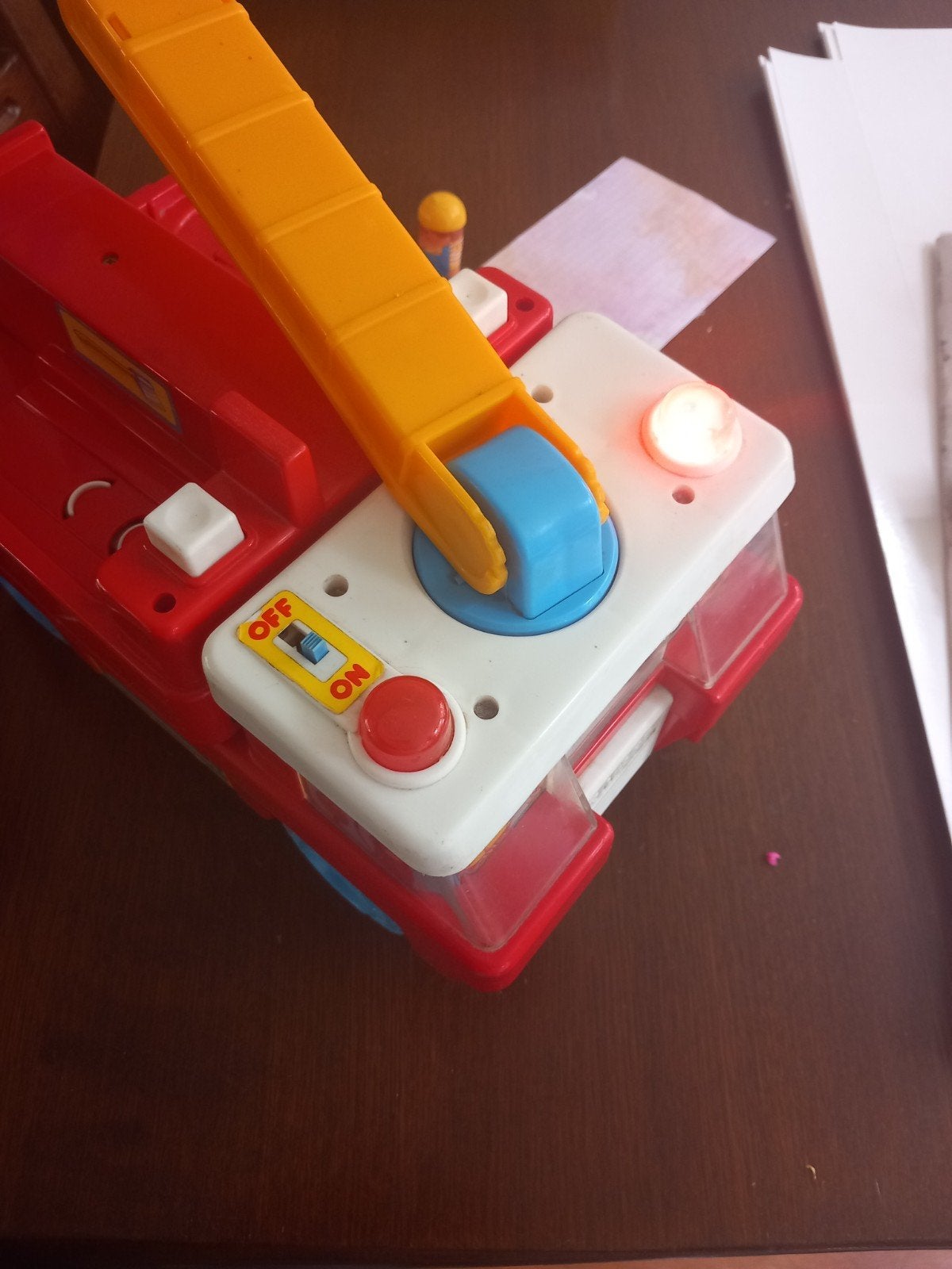 Fisher Price brandweerauto, compleet met popjes, Verzenden, Gebruikt, Auto of Voertuig