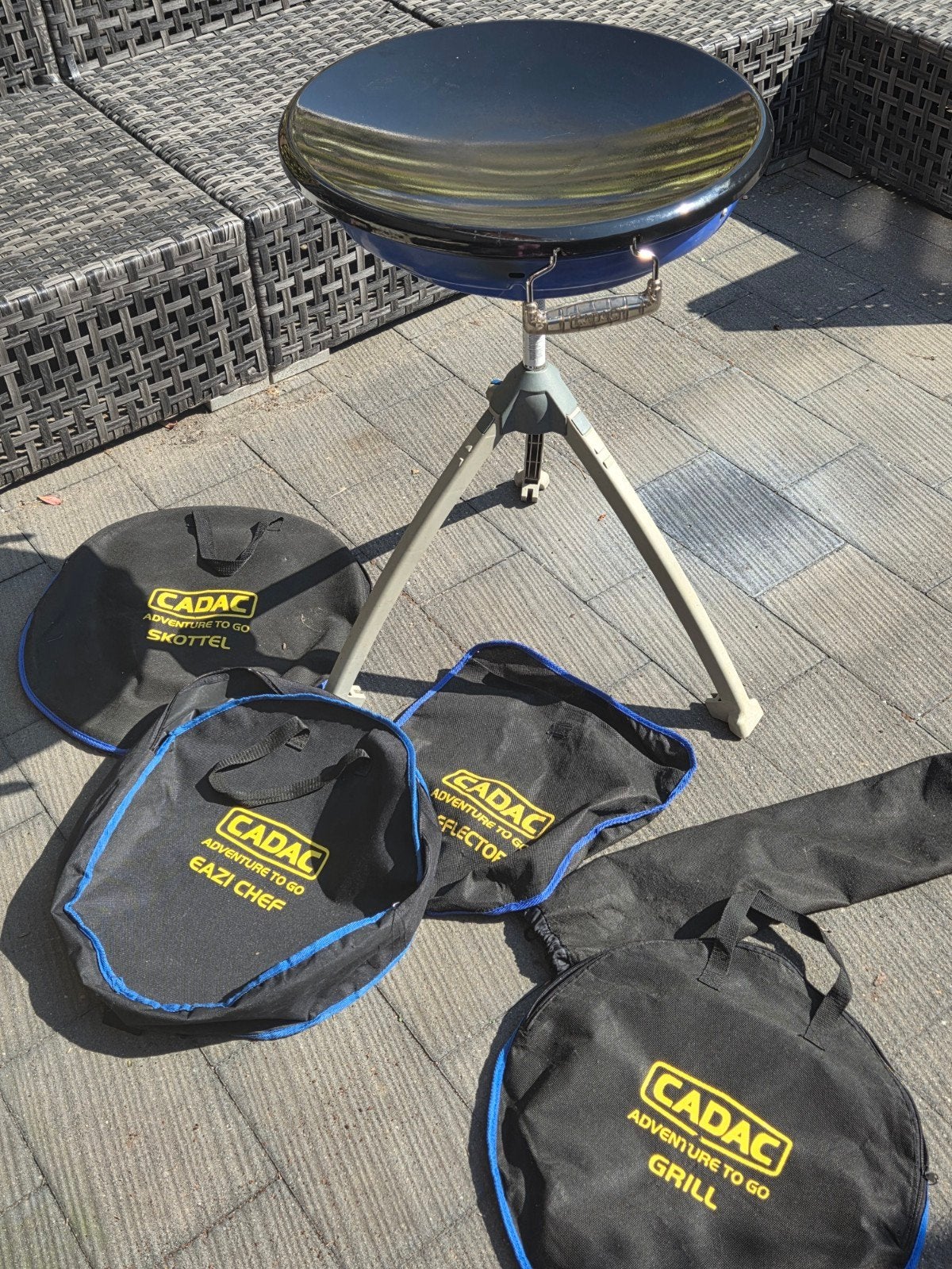 Cadac Adventure To Go Skottelbraai met accessoires, Tuin en Terras, Ophalen of Verzenden, Gebruikt, Cadac