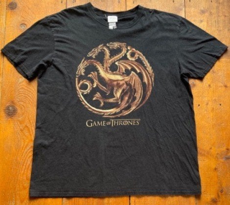 Game of Thrones House Targaryen T-Shirt XXL A-136, Kleding | Heren, T-shirts, Gedragen, Overige maten, Zwart, Verzenden