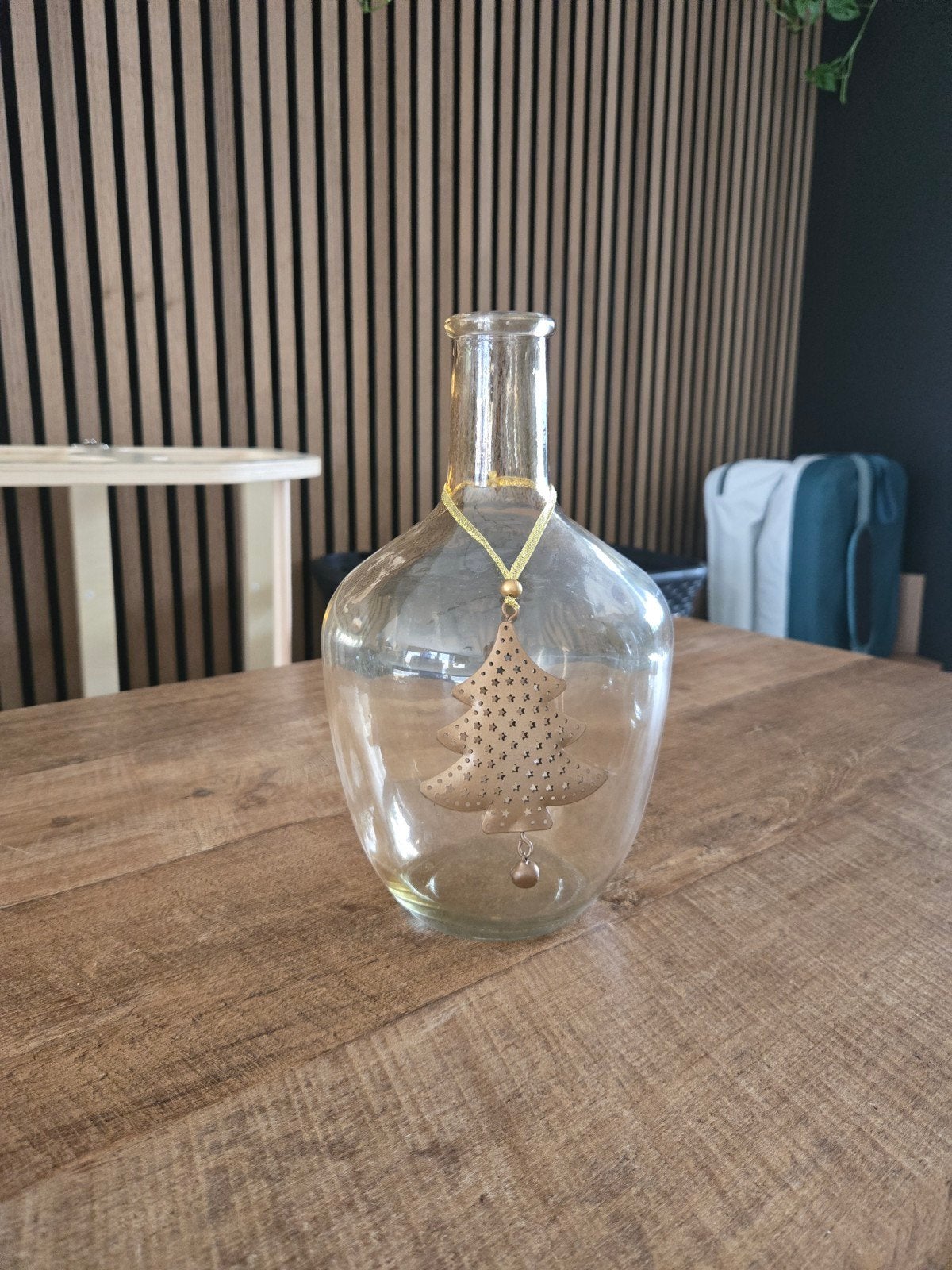 GRATIS: Kerst vaas, Ophalen, Transparant, Inclusief decoratie, Glas