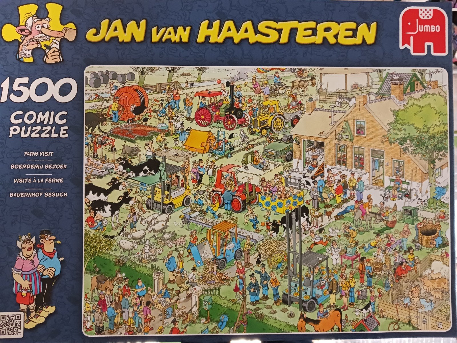 Jan van Haasteren Boerderij Bezoek 1500 stukjes, Ophalen, Gebruikt