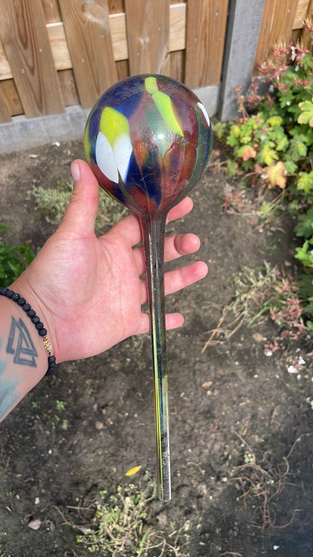 Doosje met vintage jaren 60/70 planten spullen, Ophalen, Gebruikt, Minder dan 30 cm, Rond