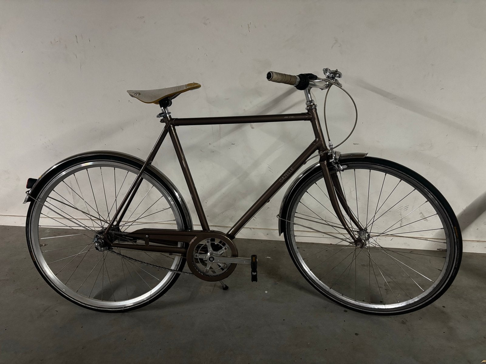 Vintage Stadsfiets Gazelle van Stael, Gebruikt, Velgrem, Versnellingen, 53 tot 57 cm
