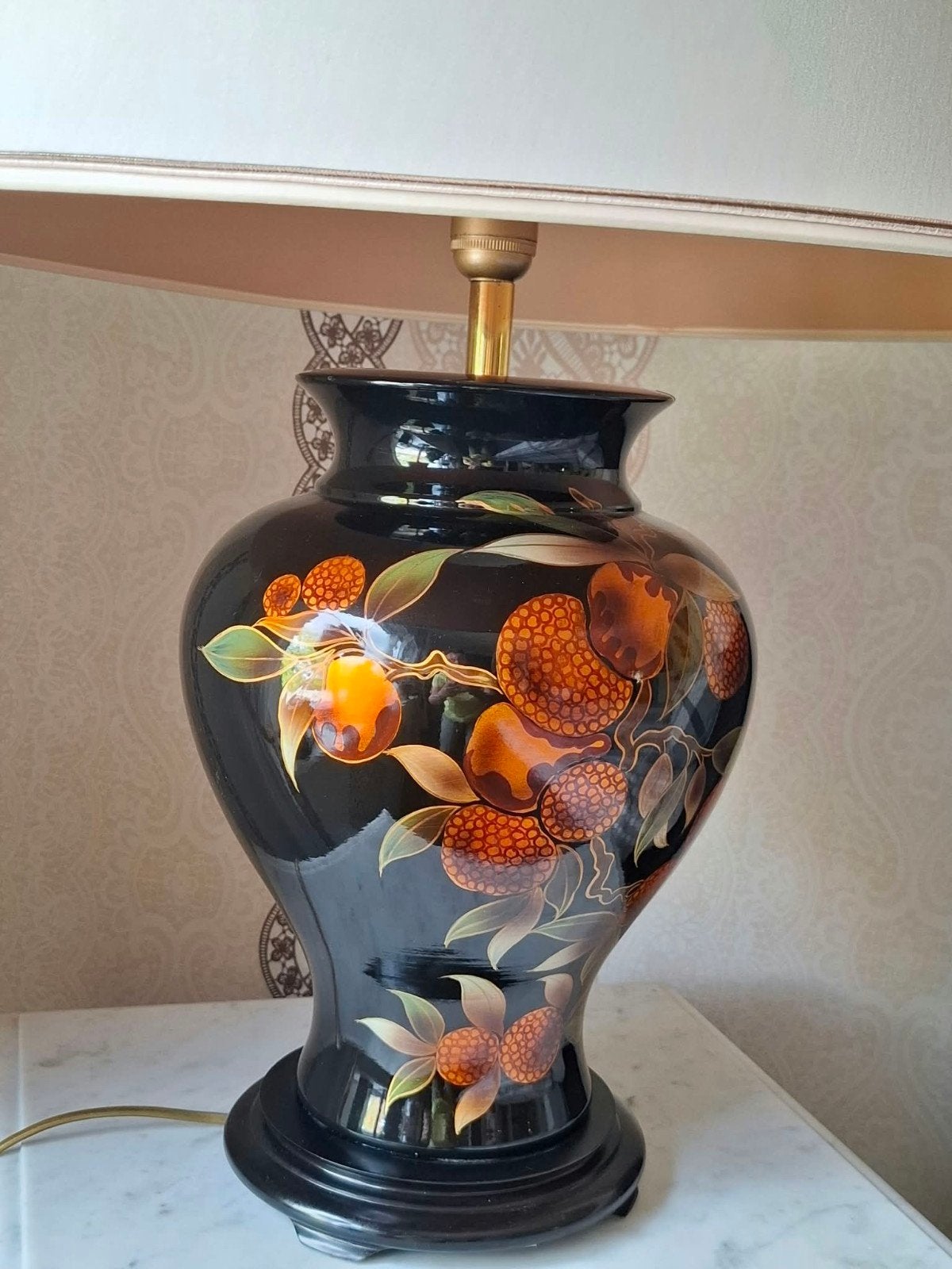 Schitterende High end Vintage Drimmer lamp 75 cm, Zwart, Ophalen, Handgemaakt, Design