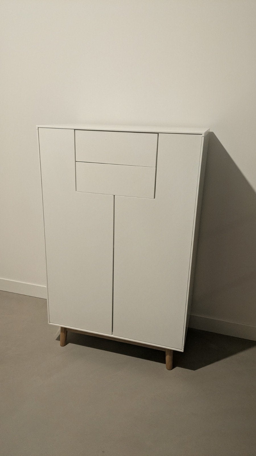 Witte kast met lade - 130x80x45 cm, Huis en Inrichting, Kasten | Overige, Ophalen, Gebruikt