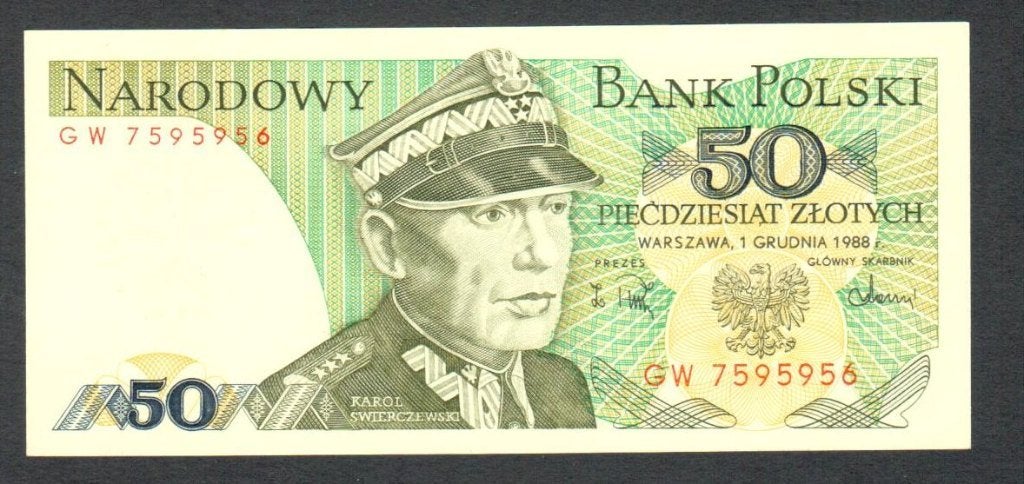 Bankbiljet - Polen 50 Zlotych 1988 - UNC., Ophalen of Verzenden, Polen, Los biljet