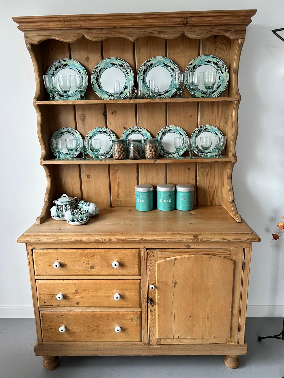 Grenen Buffetkast - Landelijke Stijl - 186x102 cm, Ophalen