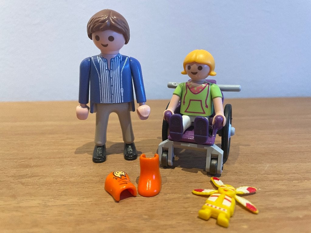 Playmobil  kind in rolstoel City Life 6663  (set 11), Ophalen of Verzenden, Zo goed als nieuw