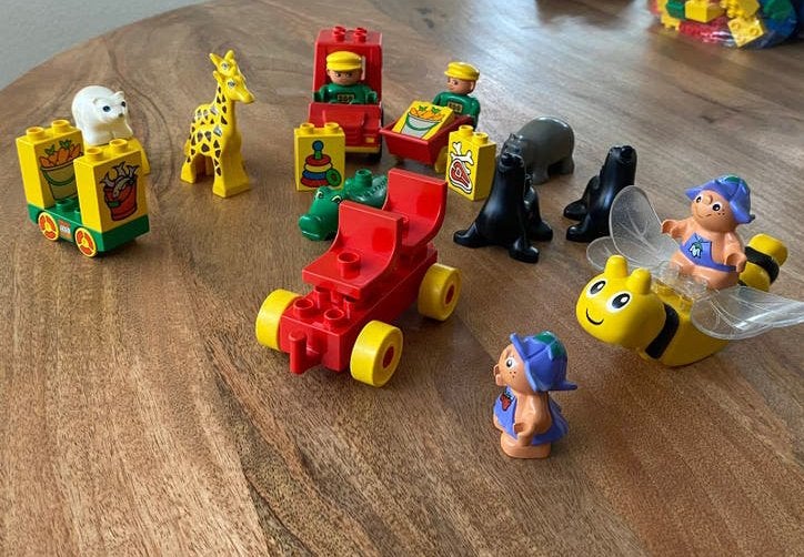 Duplo dieren en blokken, Ophalen, Zo goed als nieuw, Duplo