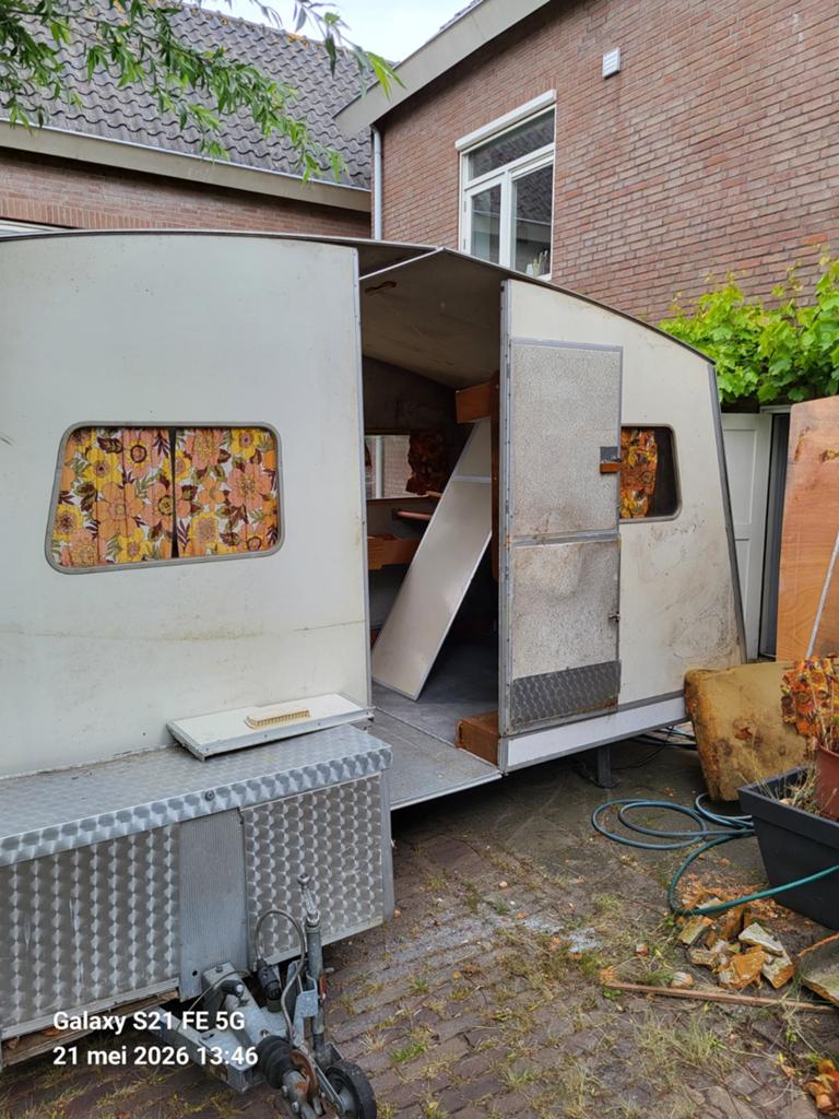 2 opknap rapido vouw caravans, Ophalen, Overige kleuren, Aanwezig, Holtkamper