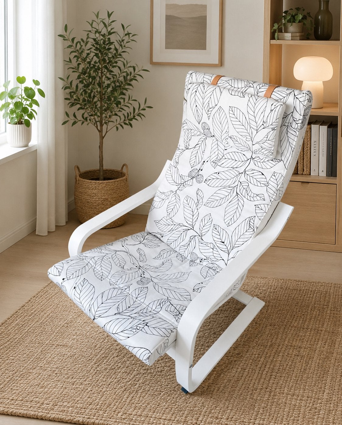 IKEA POÄNG schommelstoel, Huis en Inrichting, Fauteuils, Ophalen, Zo goed als nieuw, Minder dan 50 cm