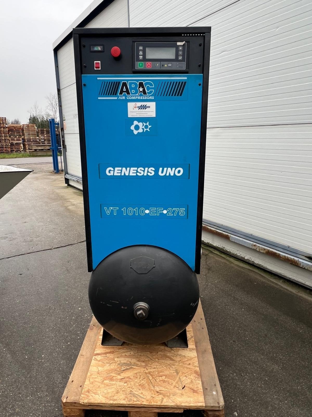 Compressor ABAC Genesis VT 1010 EF 275 - 11 bar, Doe-het-zelf en Verbouw, Compressors, Ophalen, Geluidgedempt, Gebruikt, 800 liter/min of meer