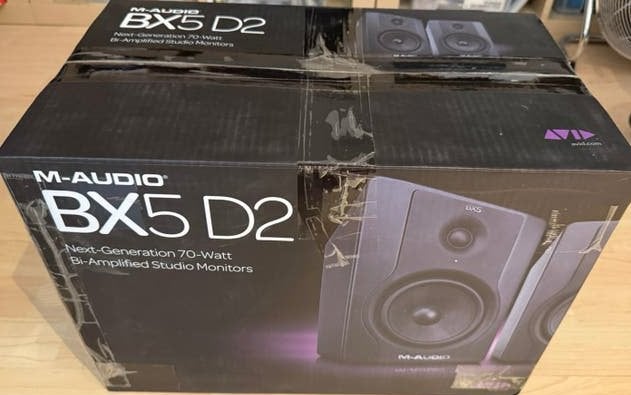 M-Audio BX5 D2 monitor set, Ophalen of Verzenden, Zo goed als nieuw, Minder dan 500 watt, Monitor(versterker)