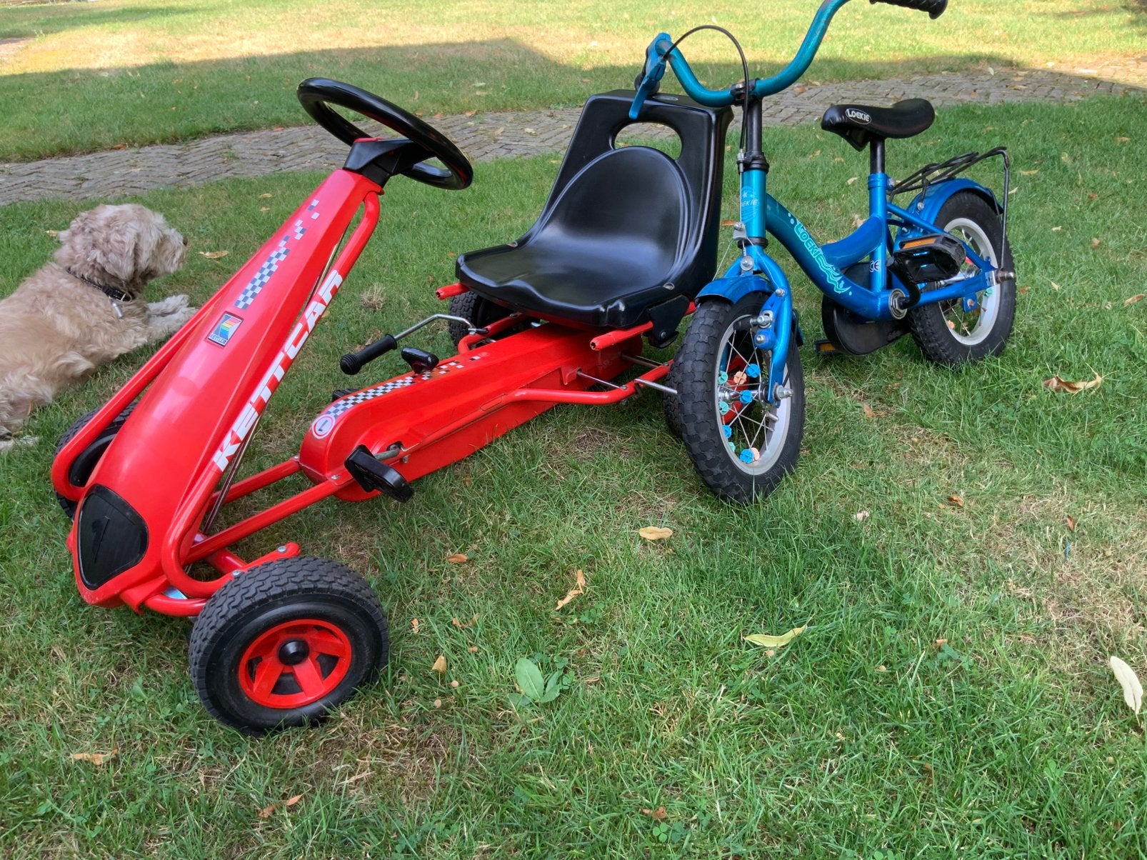 Kettler Kettcar Melbourne skelter Loekie kinderfie 12,5 inch, Ophalen, Overige merken