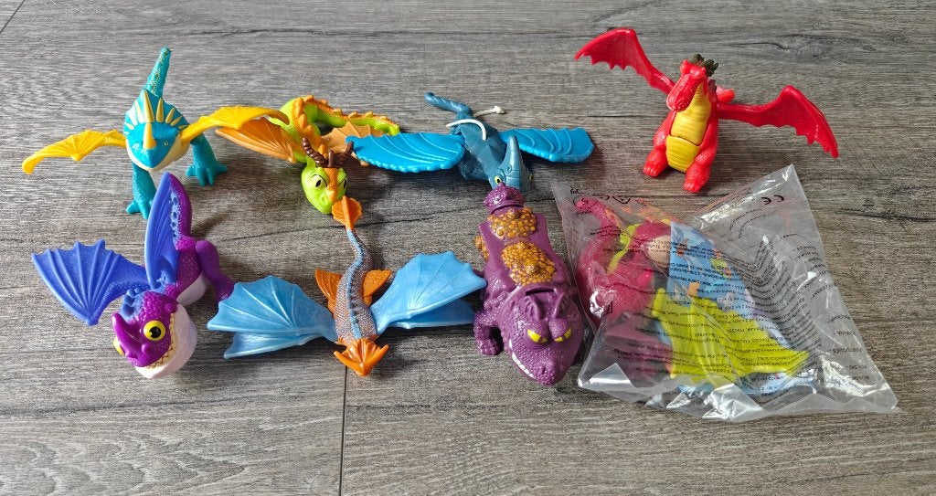 Drakenfiguurtjes McDonalds, Ophalen of Verzenden, Zo goed als nieuw